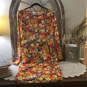 Lula Roe New With Tags Flowed Dress Midi Size